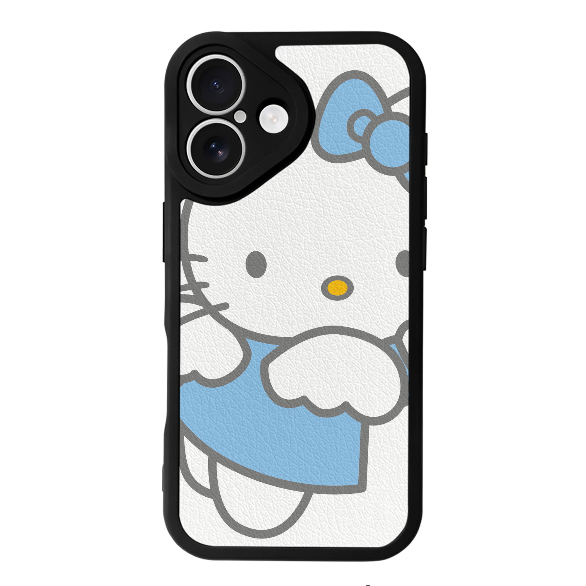 （画像用） Hello Kitty ハローキティ 【iPhone 16シリーズ対応】シリコンスマホケース（レザー調） 材質：シリコン